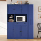Credenza con piattaia, armadietto estraibile e cassetto