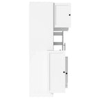 Credenza con piattaia, armadietto estraibile e cassetto