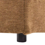 Divano Multifunzionale in ciniglia con Pouf Modulare, Porte USB e Porta Telefono