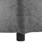 Divano Multifunzionale in ciniglia con Pouf Modulare, Porte USB e Porta Telefono