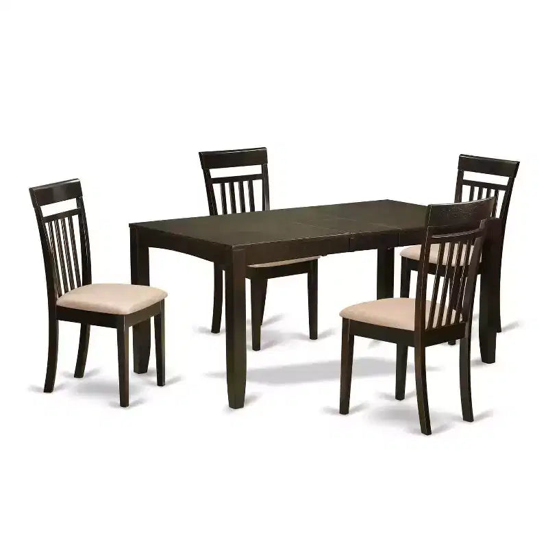 Dinette Set Table with Chairs - Kitchen Dining Room Set - Solid Wood Table and Chair Set