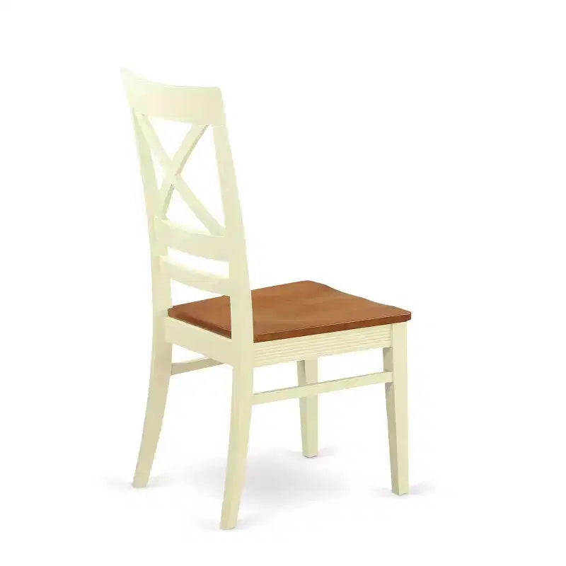 Tavolo da pranzo con piano in legno massello con finitura ciliegio a 5 pezzi con 4 sedie Parson