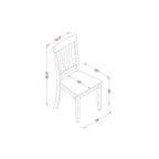Set Tavolo da Pranzo a 3 Pezzi con Piano in Legno Massello Finitura Nera e Ciliegio con Ribalte