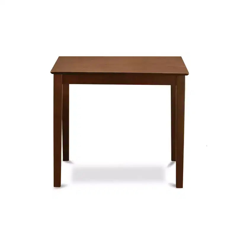 HomeStock 5-Pc Mahogany Finish Solid Wood Top - Dining Room Set - Seats 4