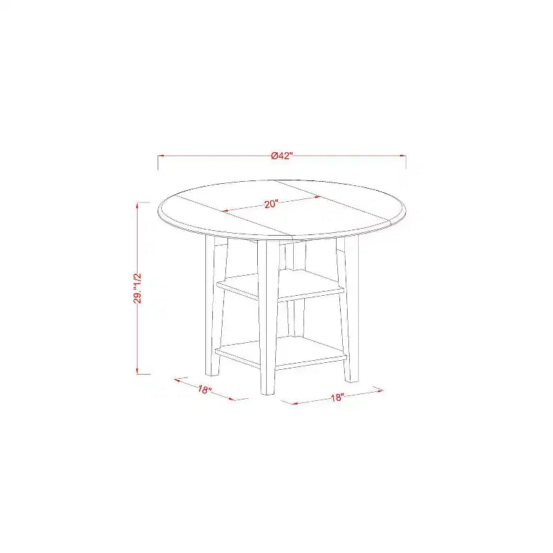 Set Pranzo 3 Pezzi - Tavolo Rotondo e 2 Sedie - Mobili Sala da Pranzo Stile Antico