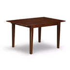 Set da pranzo rettangolare 5 pezzi in legno massello con finitura mogano - con prolunga a farfalla - 4 posti a sedere