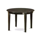 5 Piece Dinette Set - Retro Kitchen Table & Chairs - Round Dining Table for 4 - Cappuccino Finish
