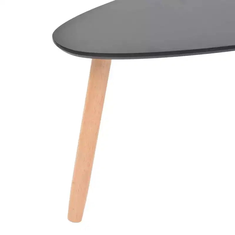 Set Tavolino da Caffè 2 Pezzi Tavolino Laterale Divano in Legno Massello di Pino