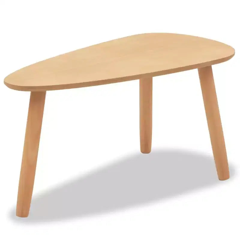 Set Tavolino da Caffè 2 Pezzi Tavolino Laterale Divano in Legno Massello di Pino