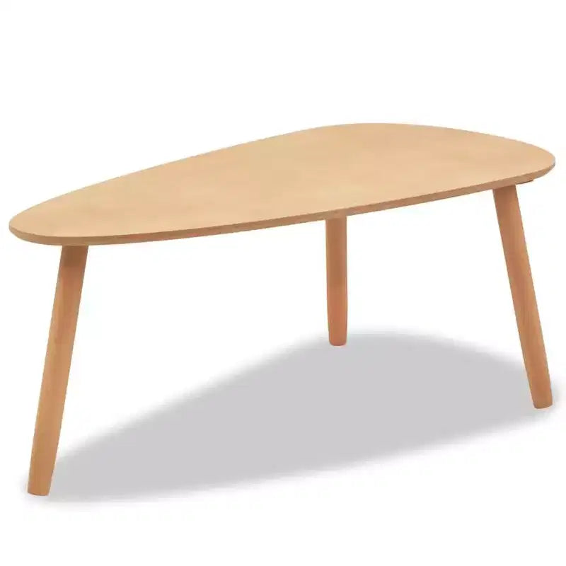 Set Tavolino da Caffè 2 Pezzi Tavolino Laterale Divano in Legno Massello di Pino