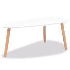 Set Tavolino da Caffè 2 Pezzi Tavolino Laterale Divano in Legno Massello di Pino