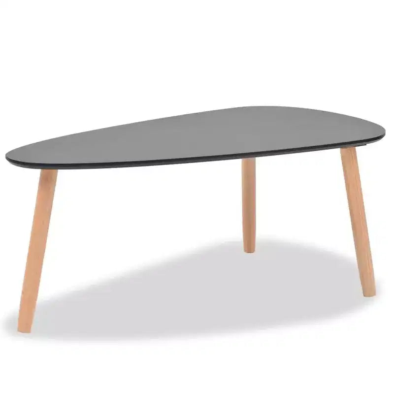 Set Tavolino da Caffè 2 Pezzi Tavolino Laterale Divano in Legno Massello di Pino