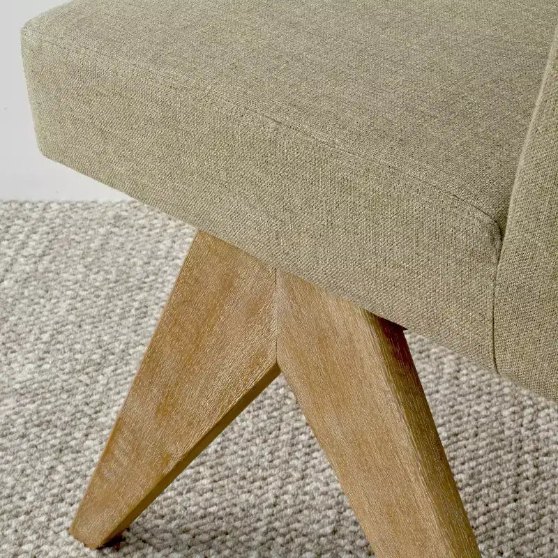 Sedie da pranzo moderne imbottite (set da 8), sedie laterali d'accento senza braccioli in lino con gambe in legno per cucina, sala da pranzo o soggiorno