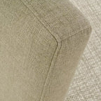 Sedie da pranzo moderne imbottite (set da 8), sedie laterali d'accento senza braccioli in lino con gambe in legno per cucina, sala da pranzo o soggiorno