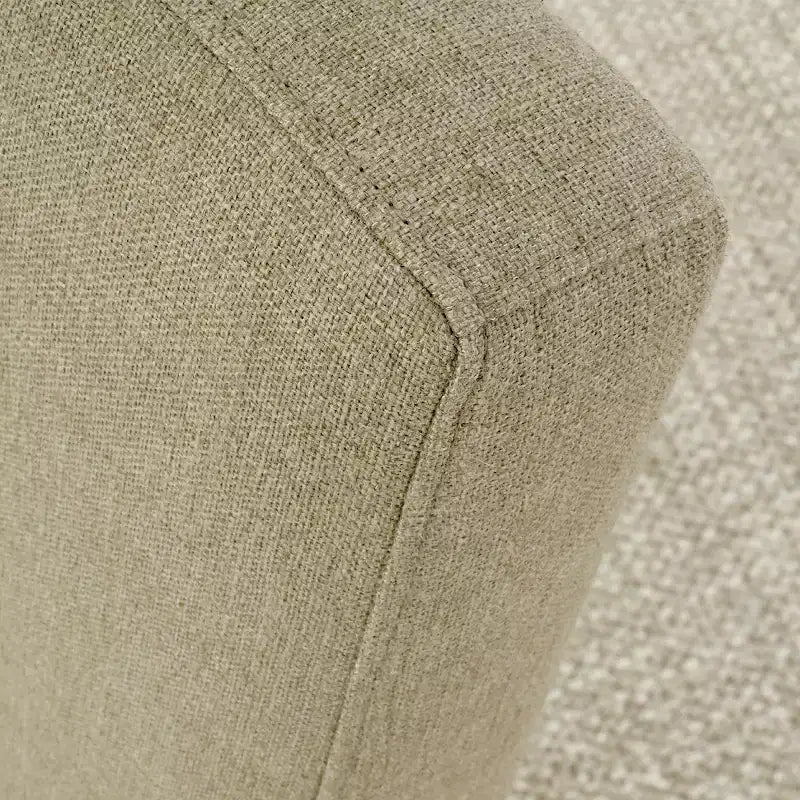Sedie da pranzo moderne imbottite (set da 8), sedie laterali d'accento senza braccioli in lino con gambe in legno per cucina, sala da pranzo o soggiorno